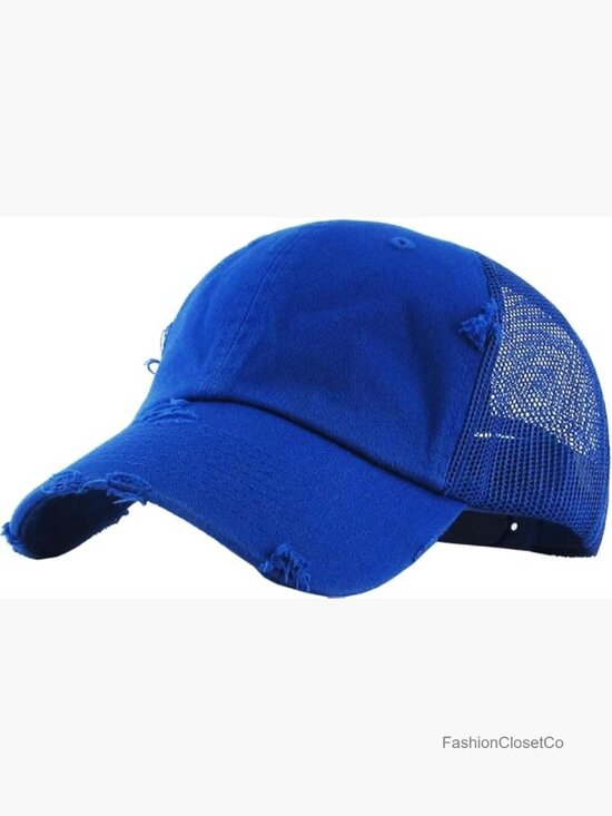 Vintage Washed Distressed Cotton Dad Hat Baseball Cap Adjustable Snapback Unisex